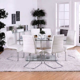 Richfield Silver & Chrome Dining Table - Ornate Home