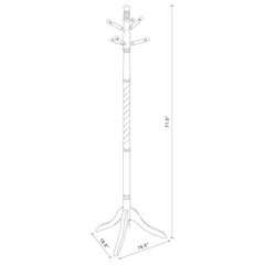 Riona Merlot Coat Rack - Ornate Home