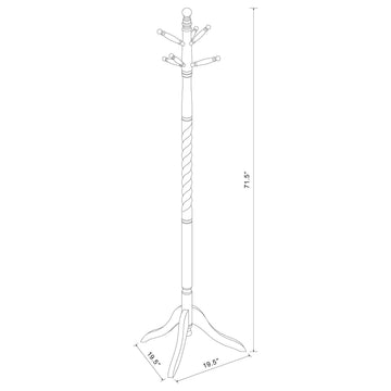 Riona Merlot Coat Rack - Ornate Home