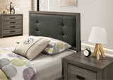 Roanne Gray & Charcoal Twin Bed - Ornate Home