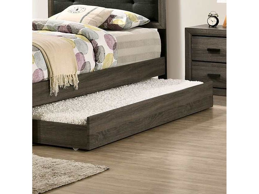 Roanne Gray Trundle Or Drawer, 4PCs Concealed Panel - Ornate Home