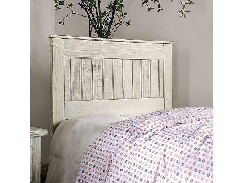 Rockwall White Twin Headboard - Ornate Home