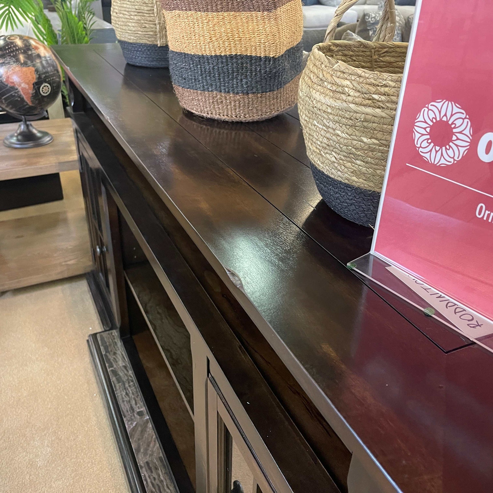 Roddinton Dark Brown 72" TV Stand - Ornate Home