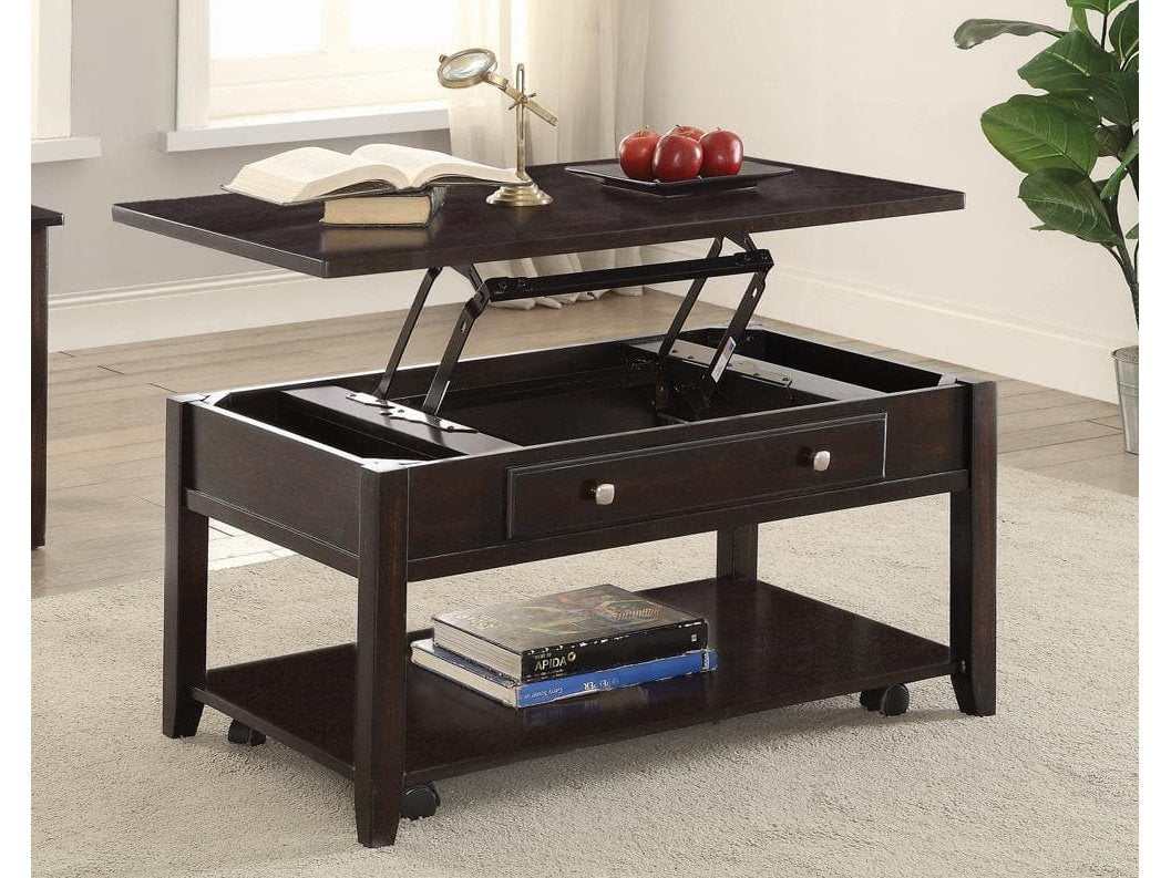 Rodric Walnut LiftTop Coffee Table - Ornate Home
