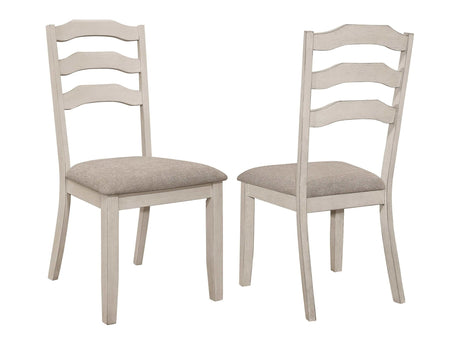 Ronnie Khaki / Rustic Cream Side Chair - Ornate Home