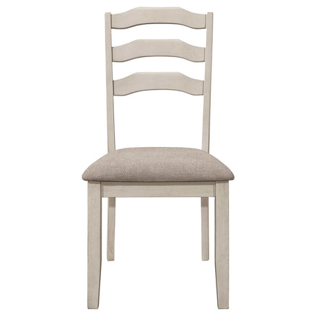 Ronnie Khaki / Rustic Cream Side Chair - Ornate Home