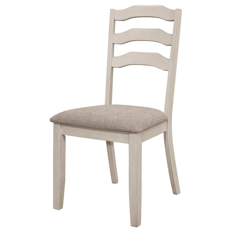 Ronnie Khaki / Rustic Cream Side Chair - Ornate Home