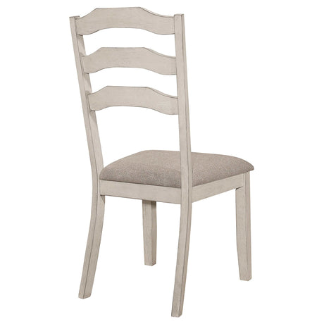Ronnie Khaki / Rustic Cream Side Chair - Ornate Home