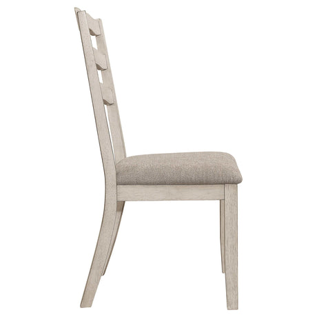 Ronnie Khaki / Rustic Cream Side Chair - Ornate Home