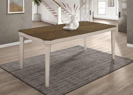 Ronnie Nutmeg / Rustic Cream Dining Table - Ornate Home