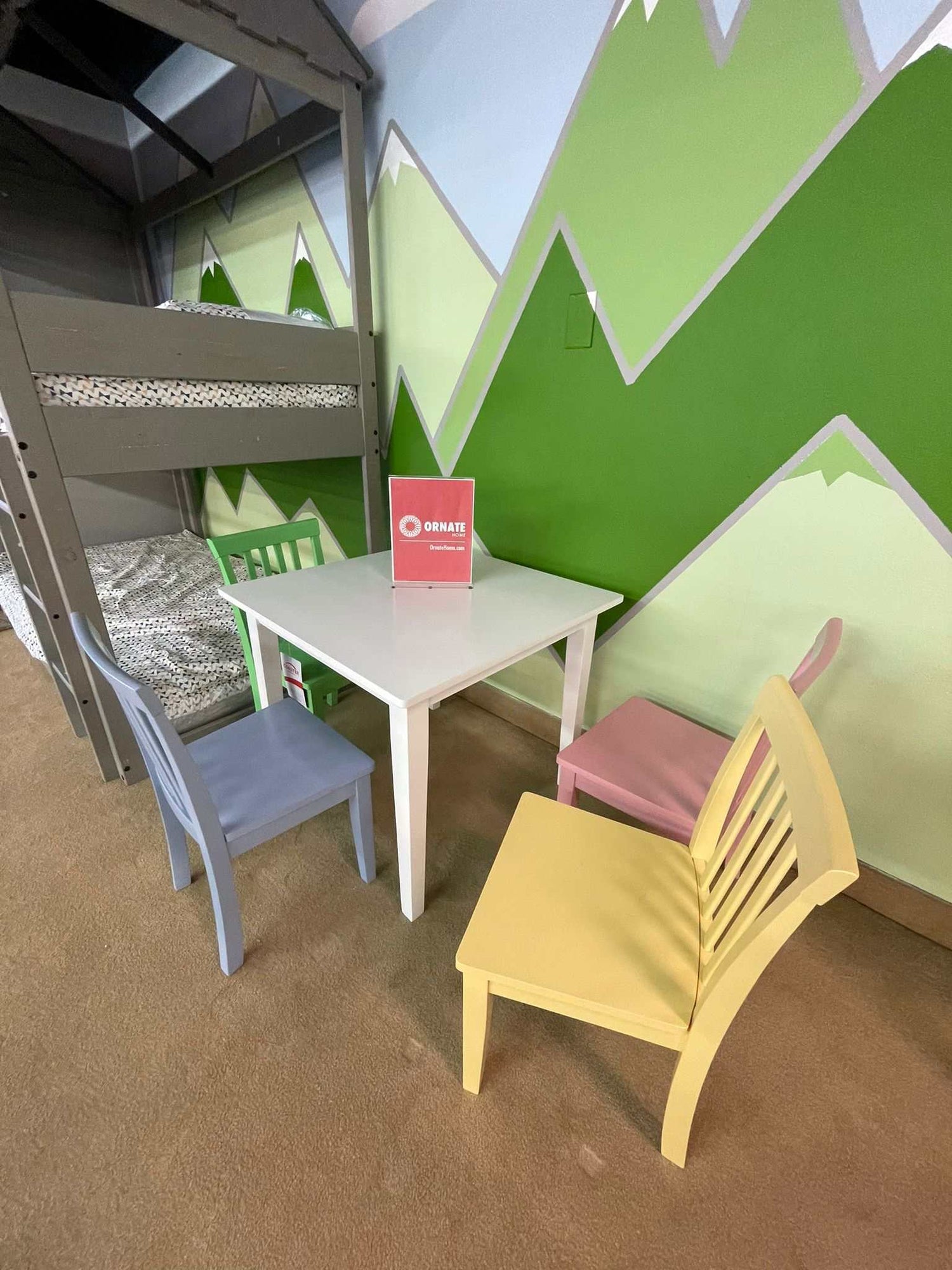 Rory Multi Color Kids Dining Set / 5pc - Ornate Home