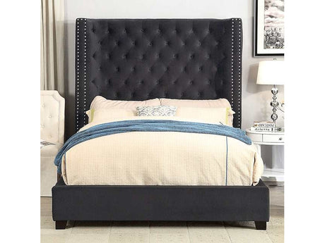 Rosabelle Black Queen Bed - Ornate Home