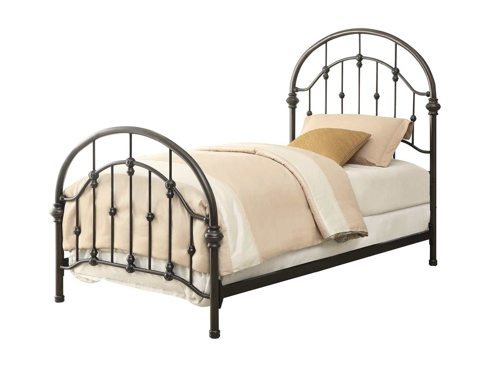 Rowan Dark Bronze Twin Bed - Ornate Home