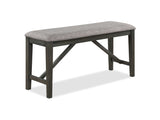 Rufus Gray Counter Height Dining Bench - Ornate Home