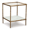 Ryandale Clear Glass & Marble End Table - Ornate Home