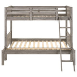 Ryder Weathered Taupe Twin / Full Bunk Bed - Ornate Home