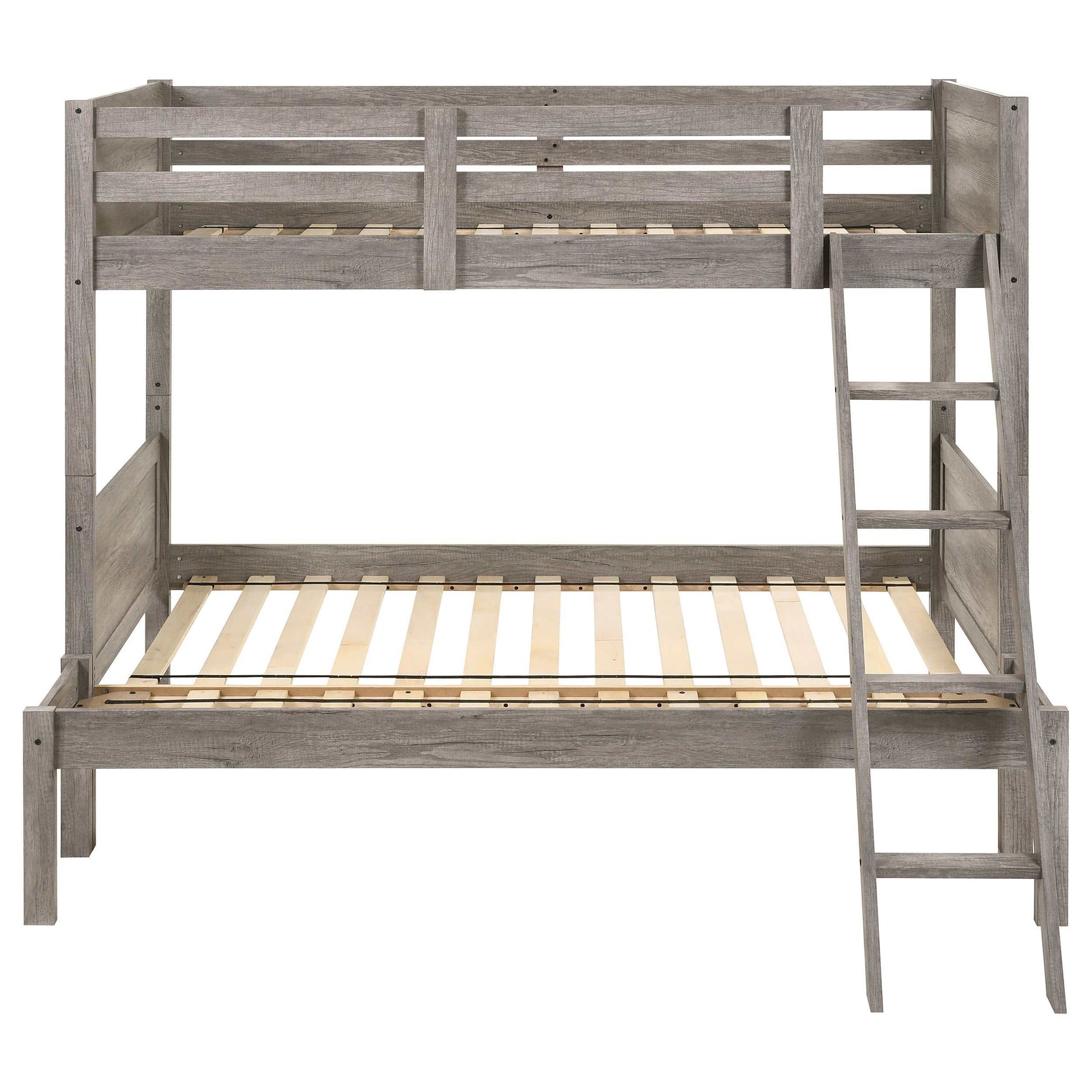 Ryder Weathered Taupe Twin / Full Bunk Bed - Ornate Home