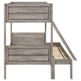 Ryder Weathered Taupe Twin / Full Bunk Bed - Ornate Home