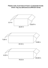 Ryder Weathered Taupe Twin / Full Bunk Bed - Ornate Home