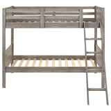 Ryder Weathered Taupe Twin / Twin Bunk Bed - Ornate Home