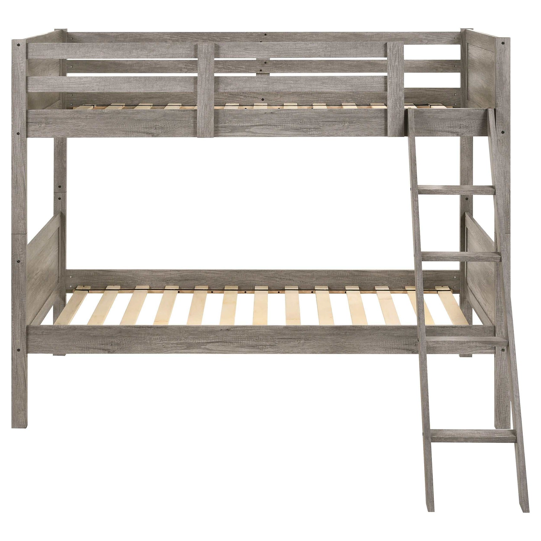 Ryder Weathered Taupe Twin / Twin Bunk Bed - Ornate Home