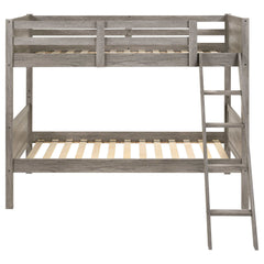 Ryder Weathered Taupe Twin / Twin Bunk Bed - Ornate Home