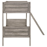 Ryder Weathered Taupe Twin / Twin Bunk Bed - Ornate Home