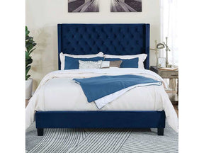 Ryleigh Navy Queen Bed - Ornate Home