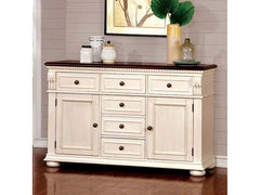 Sabrina Off-White/Cherry Server - Ornate Home