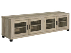 Sachin Antique Pine 79" TV Stand - Ornate Home