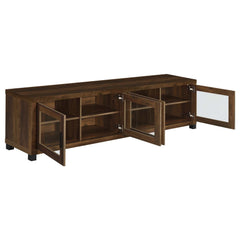 Sachin Dark Pine 3 Pc Entertainment Center - Ornate Home