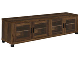 Sachin Dark Pine 79" Tv Stand - Ornate Home
