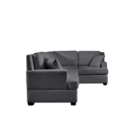 Salinas Premium L-Shaped Sectional Sofa Gray - Ornate Home