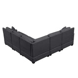 Salinas Premium L-Shaped Sectional Sofa Gray - Ornate Home