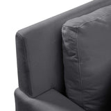 Salinas Premium L-Shaped Sectional Sofa Gray - Ornate Home