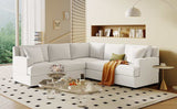 Salinas Premium L-Shaped Sectional Sofa White - Ornate Home