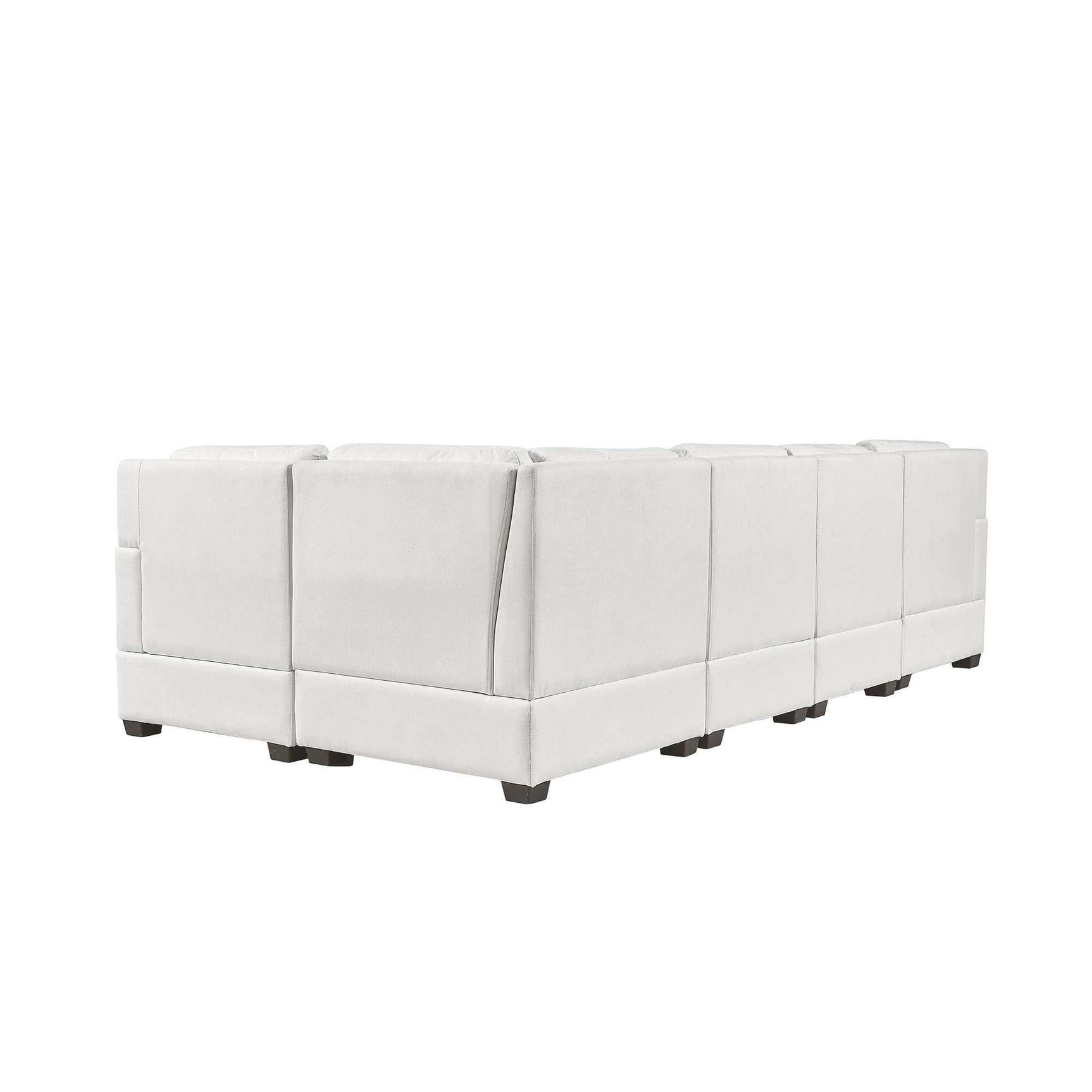 Salinas Premium L-Shaped Sectional Sofa White - Ornate Home