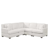 Salinas Premium L-Shaped Sectional Sofa White - Ornate Home