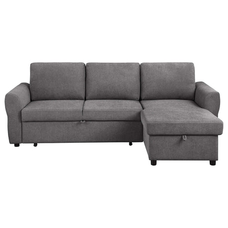 Samantha Grey Sleeper Sectional - Ornate Home
