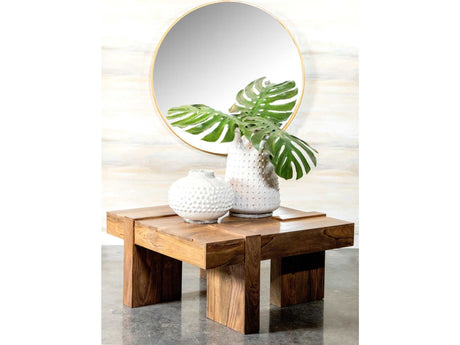 Samira Natural Sheesham Wooden Square Coffee Table - Ornate Home