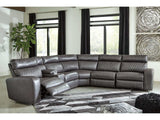 Samperstone Gray 6pc Power Reclining Sectional - Ornate Home