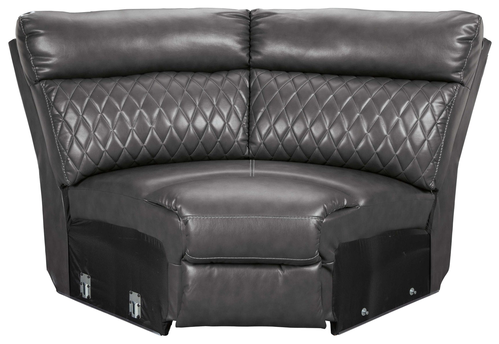 Samperstone Gray 6pc Power Reclining Sectional - Ornate Home