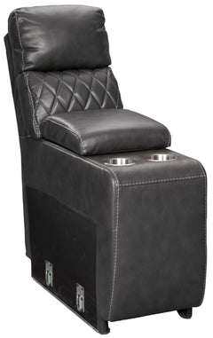 Samperstone Gray 6pc Power Reclining Sectional - Ornate Home