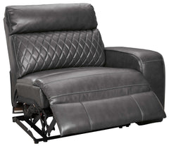 Samperstone Gray 6pc Power Reclining Sectional - Ornate Home