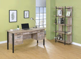 Samson Weathered Oak Office Desk - Ornate Home