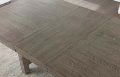 San Antonio Grey Dining Table w/ 1 X 18" Leaf - Ornate Home