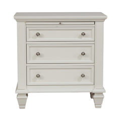 Sandy Beach White 4pc Queen Bedroom Set - Ornate Home