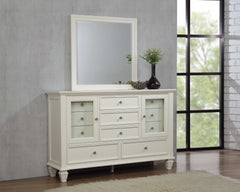 Sandy Beach White 5pc Queen Bedroom Set - Ornate Home