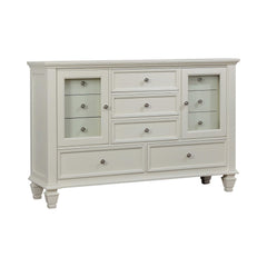 Sandy Beach White 5pc Queen Bedroom Set - Ornate Home