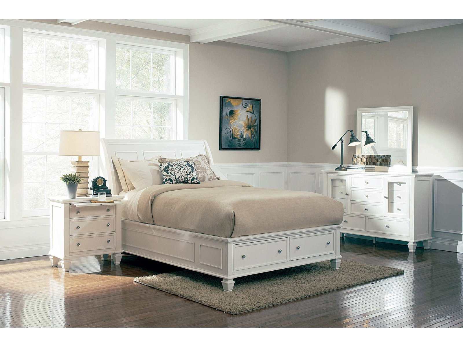 coaster sandy beach dresser white Storage Bedroom Set Cream - Queen Dreamy Pastels: Blush Pink UniversalCore SIZE:16 versatile look that complements